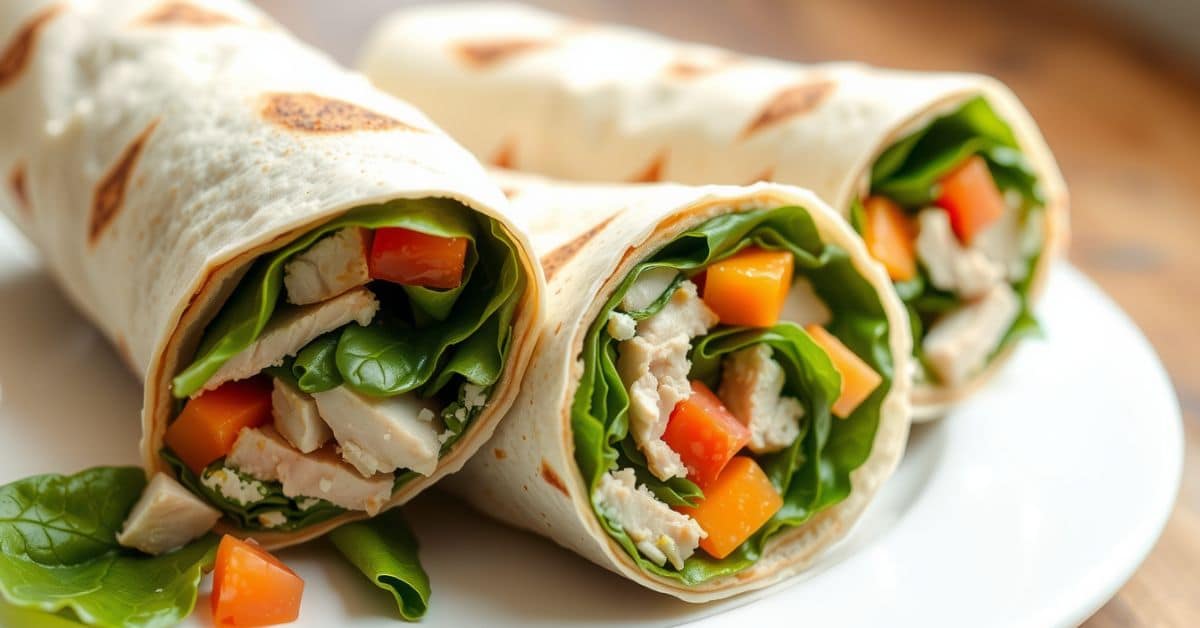 turkey spinach wrap