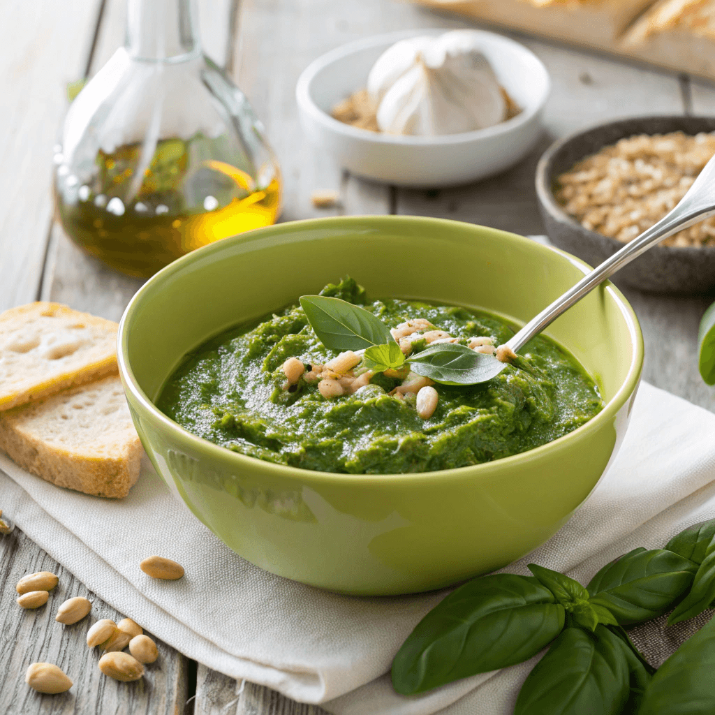 low-calorie pesto sauce