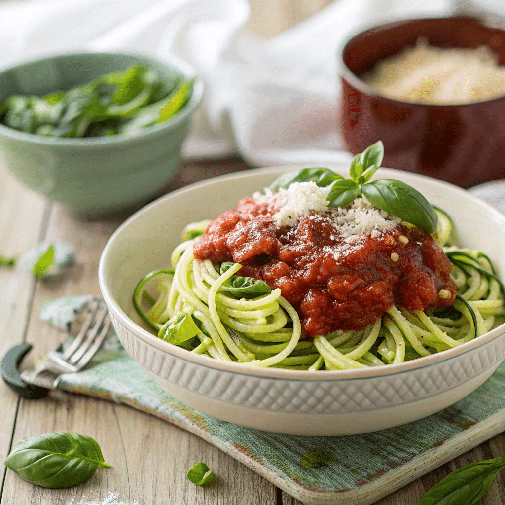 Zucchini Noodles Marinara