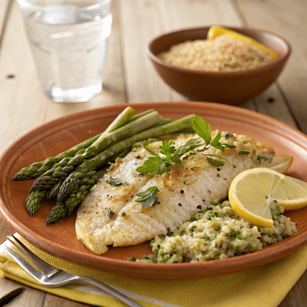 Baked Tilapia with Lemon and Herbs