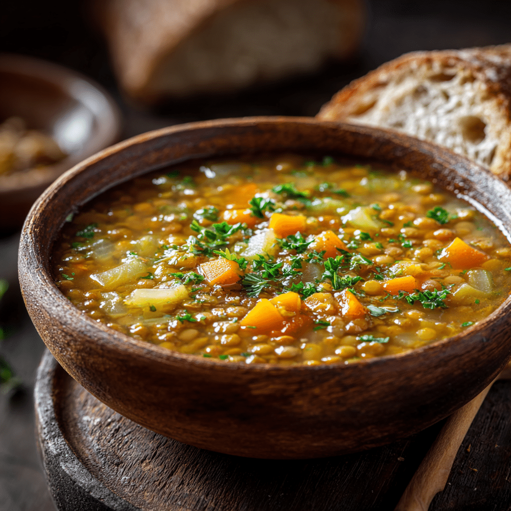 bistro-style lentil soup