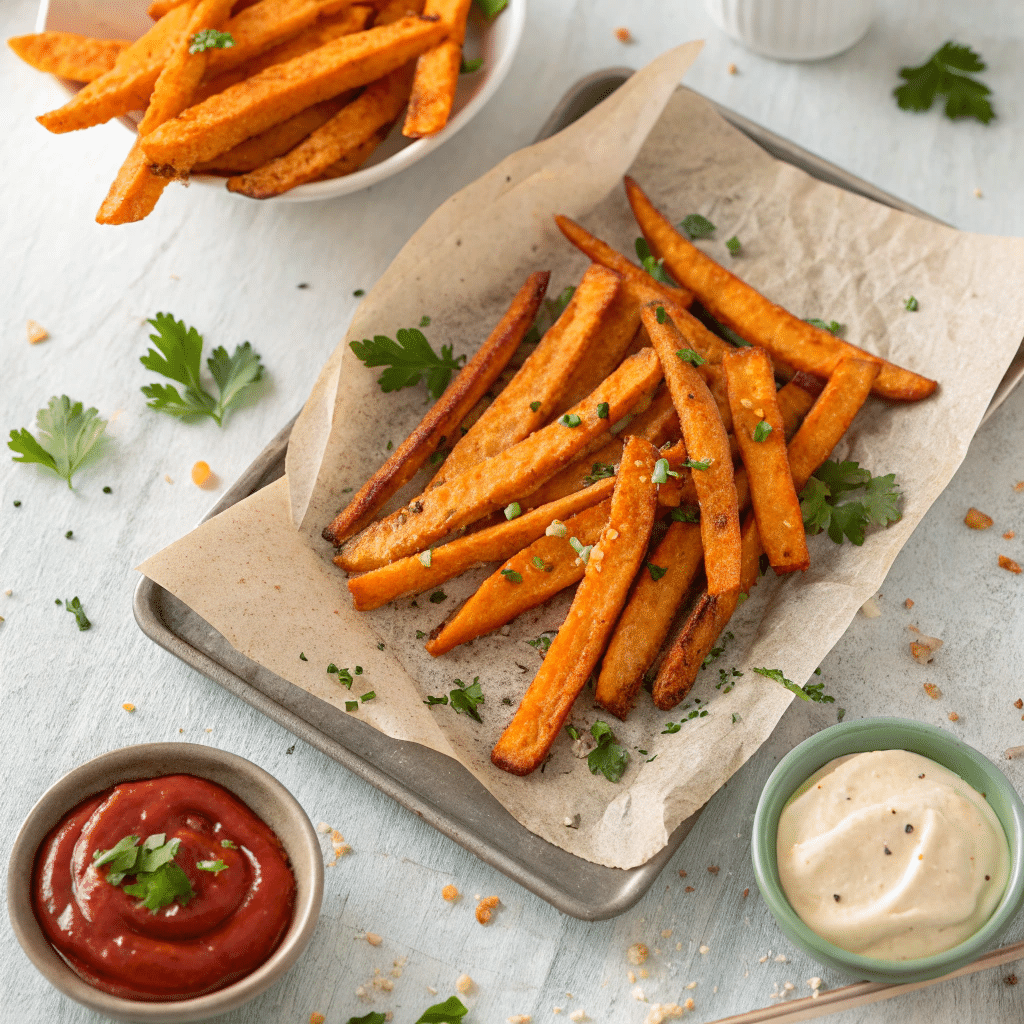 baked sweet potato fries
