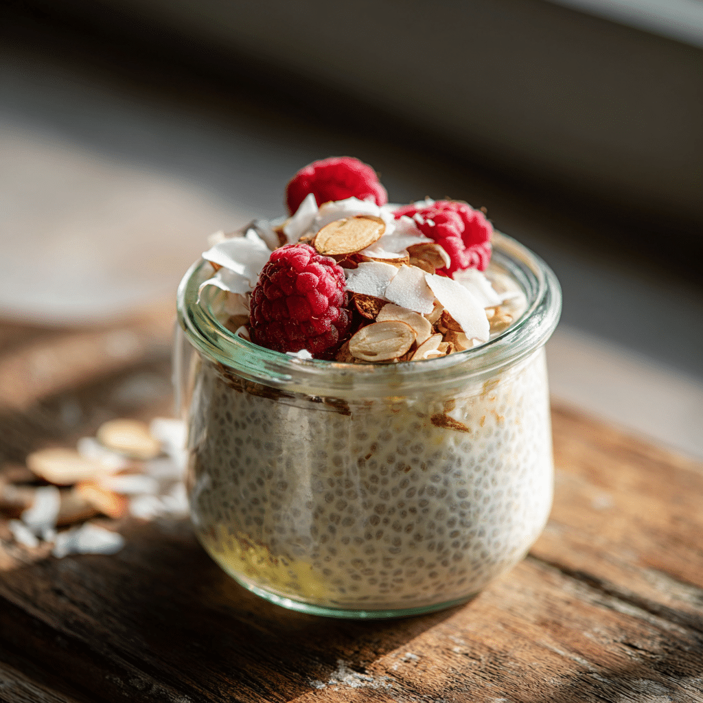 Low-Carb Chia Pudding (Vanilla-Coconut Flavor)