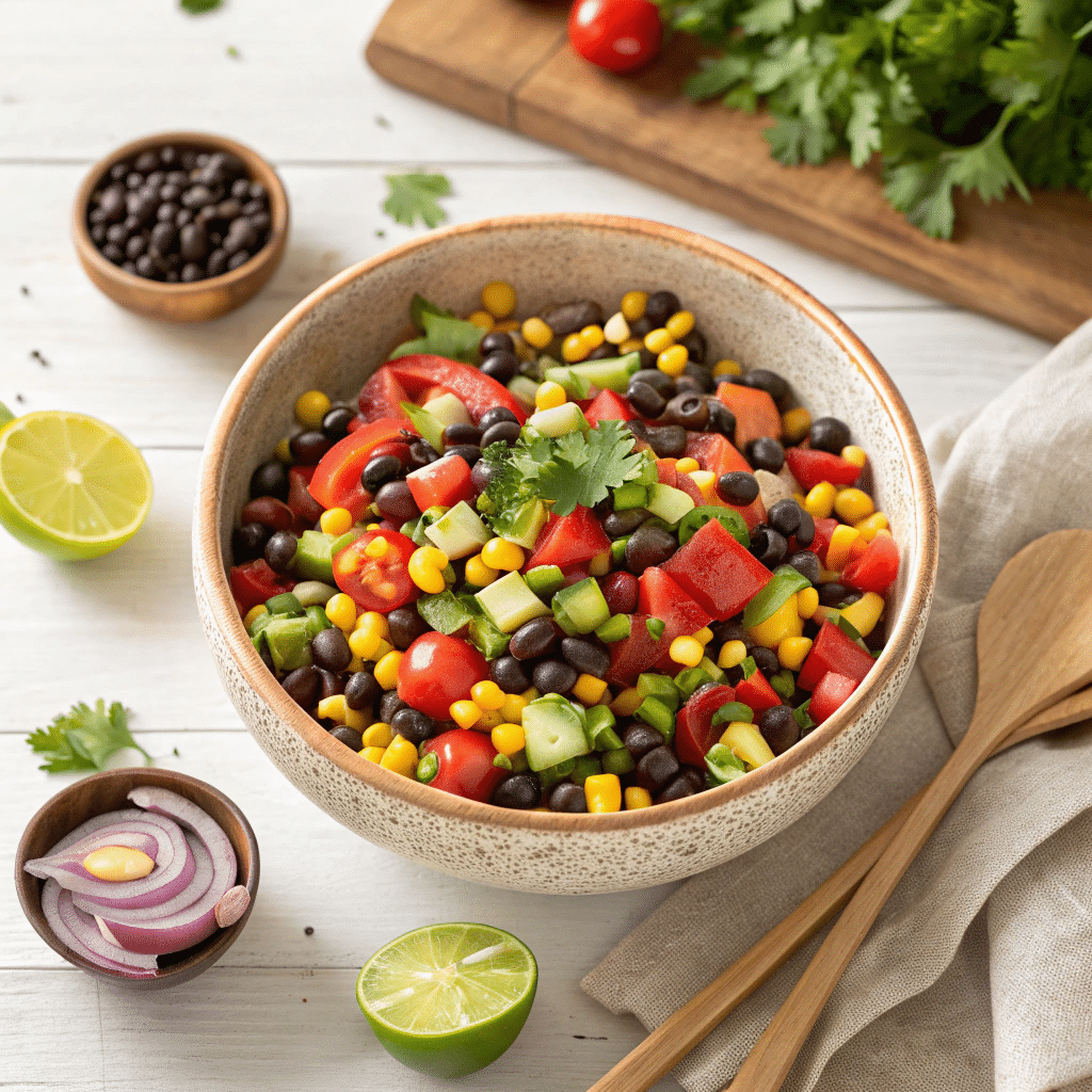 black bean corn salsa salad