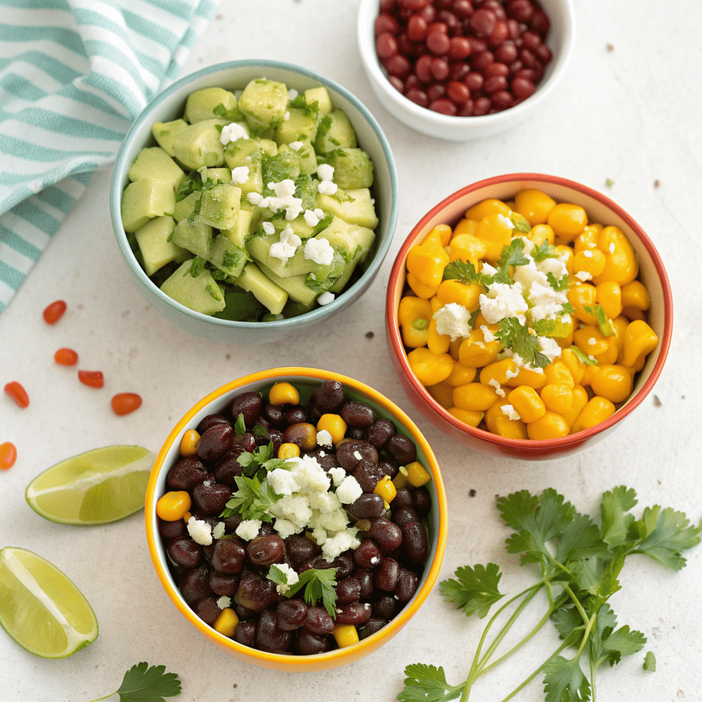 variation of the black bean corn salad