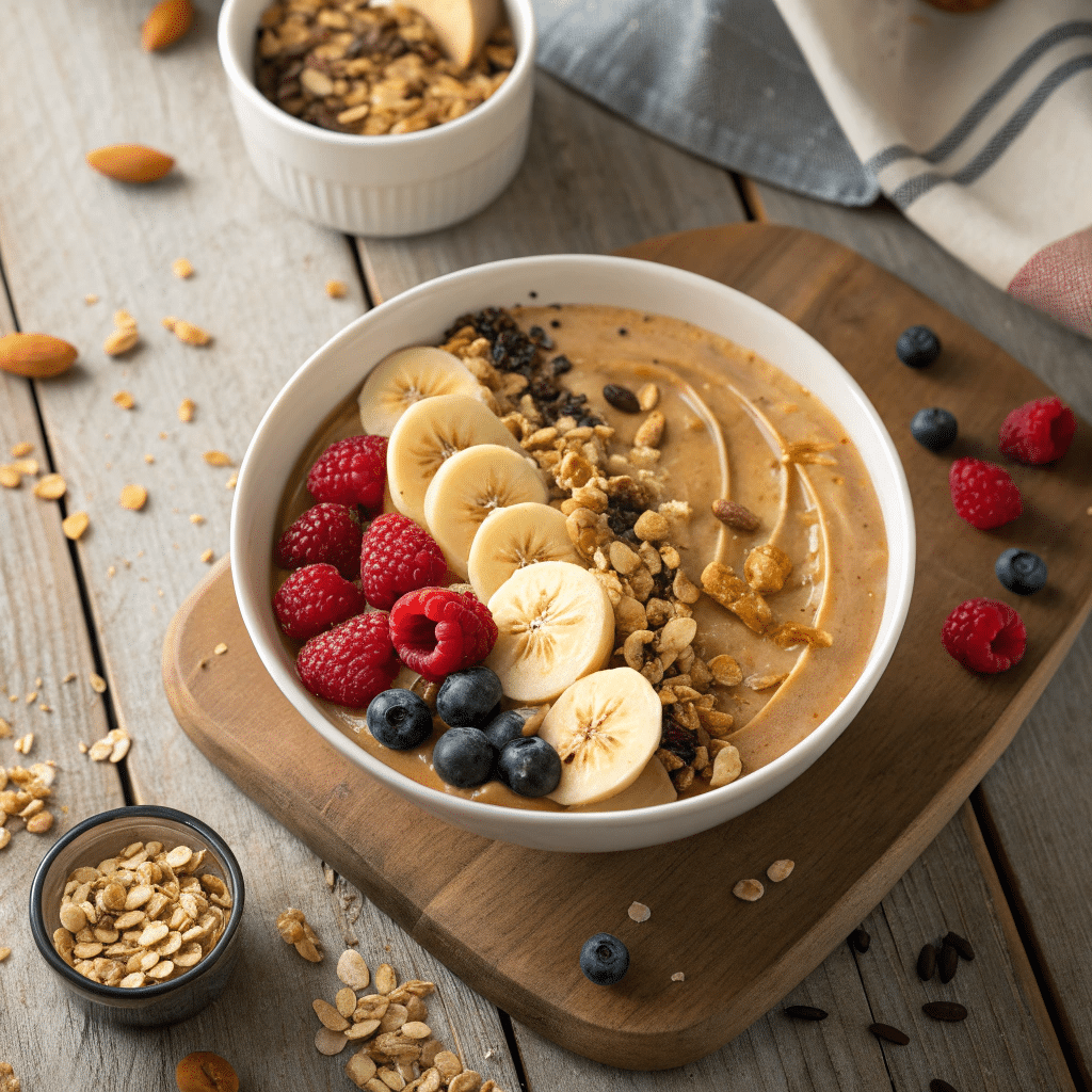 peanut butter banana smoothie bowl