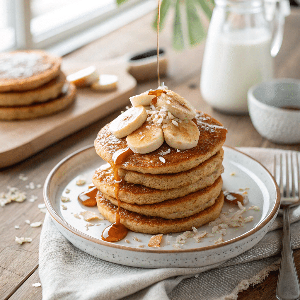 Coconut Flour Banana Pancakes Gluten-Free