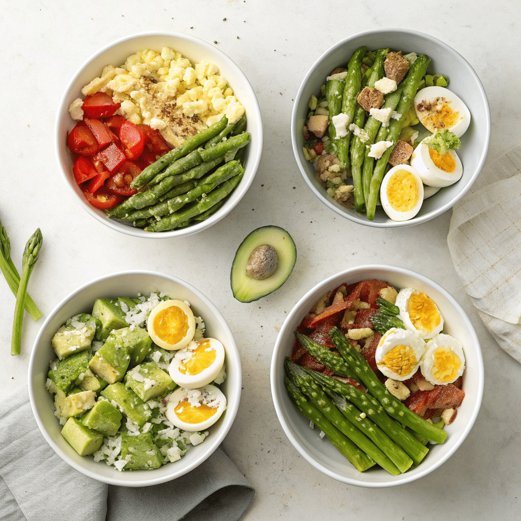 four small bowls