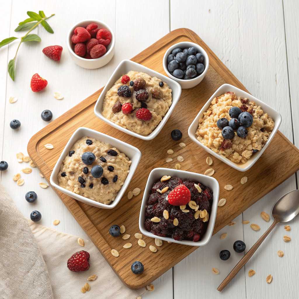 four oatmeal variations