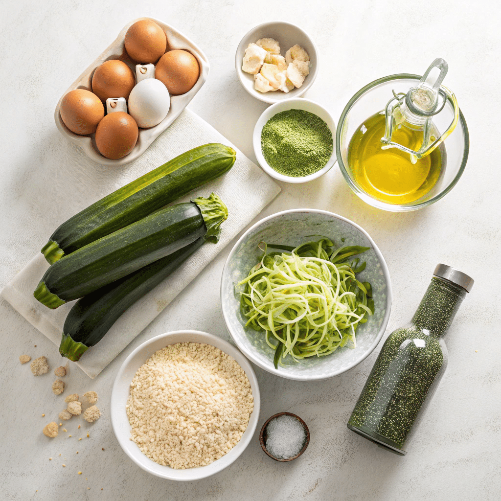 all ingredients neatly arranged on a kitchen counter