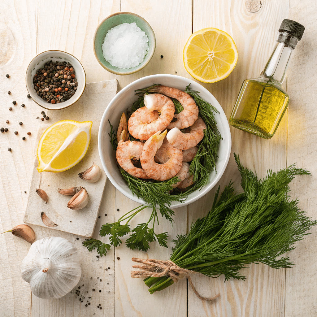 fresh raw ingredients