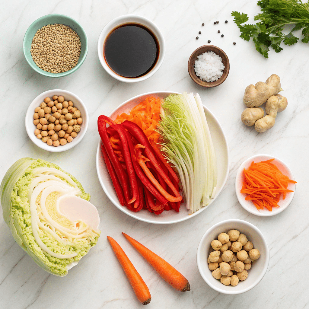 fresh salad ingredients