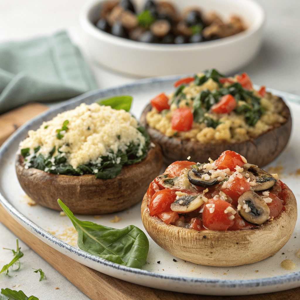stuffed portobello mushrooms