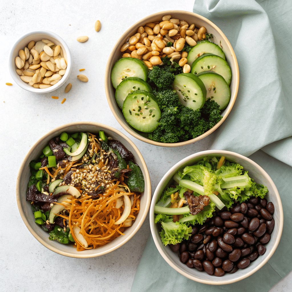 different salad variation