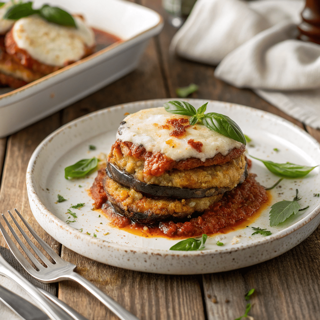 Keto Eggplant Parmesan Low-Carb Recipe