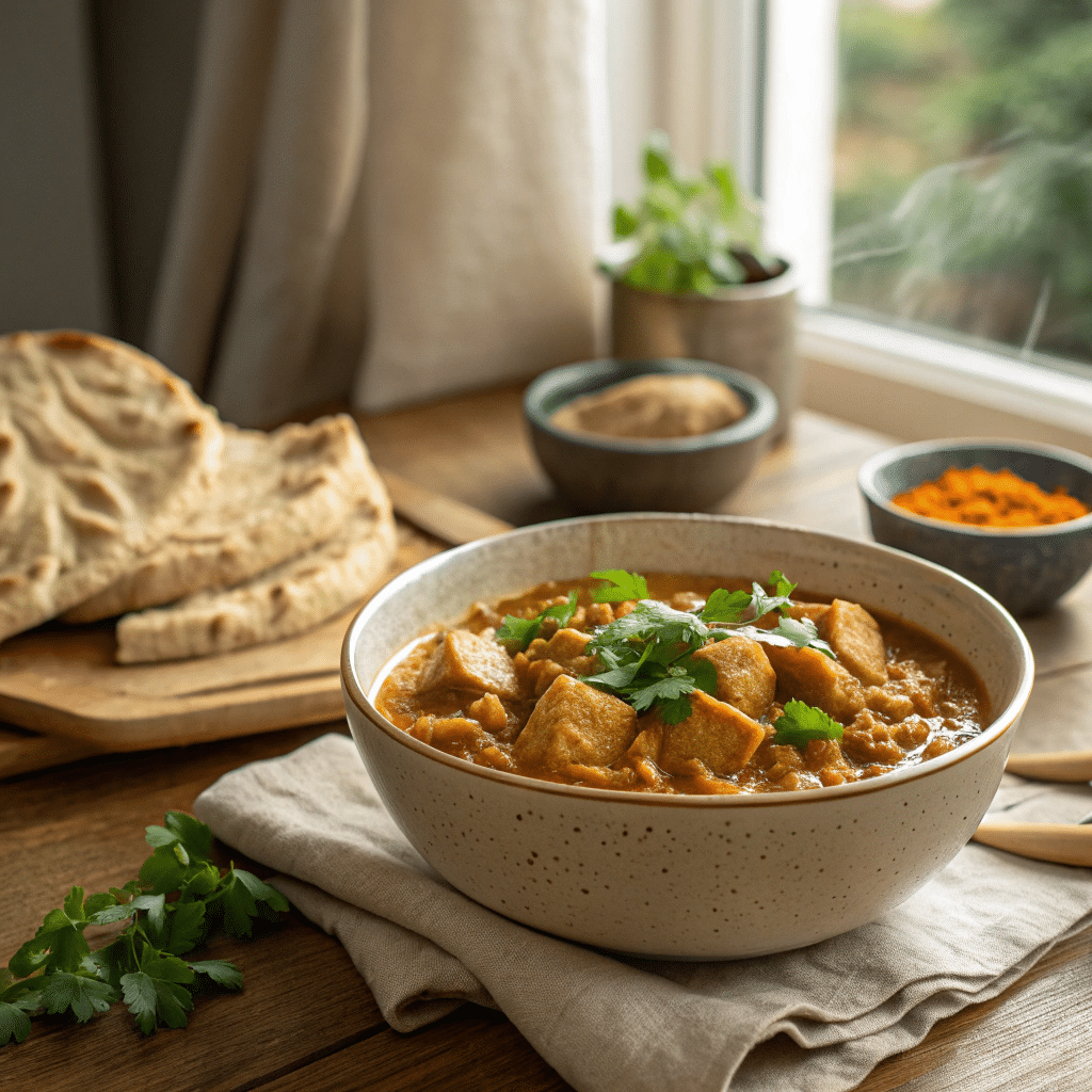 protein-packed chicken lentil curry