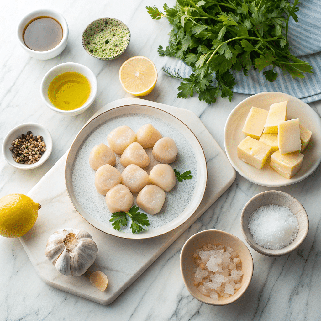 fresh scallop ingredients
