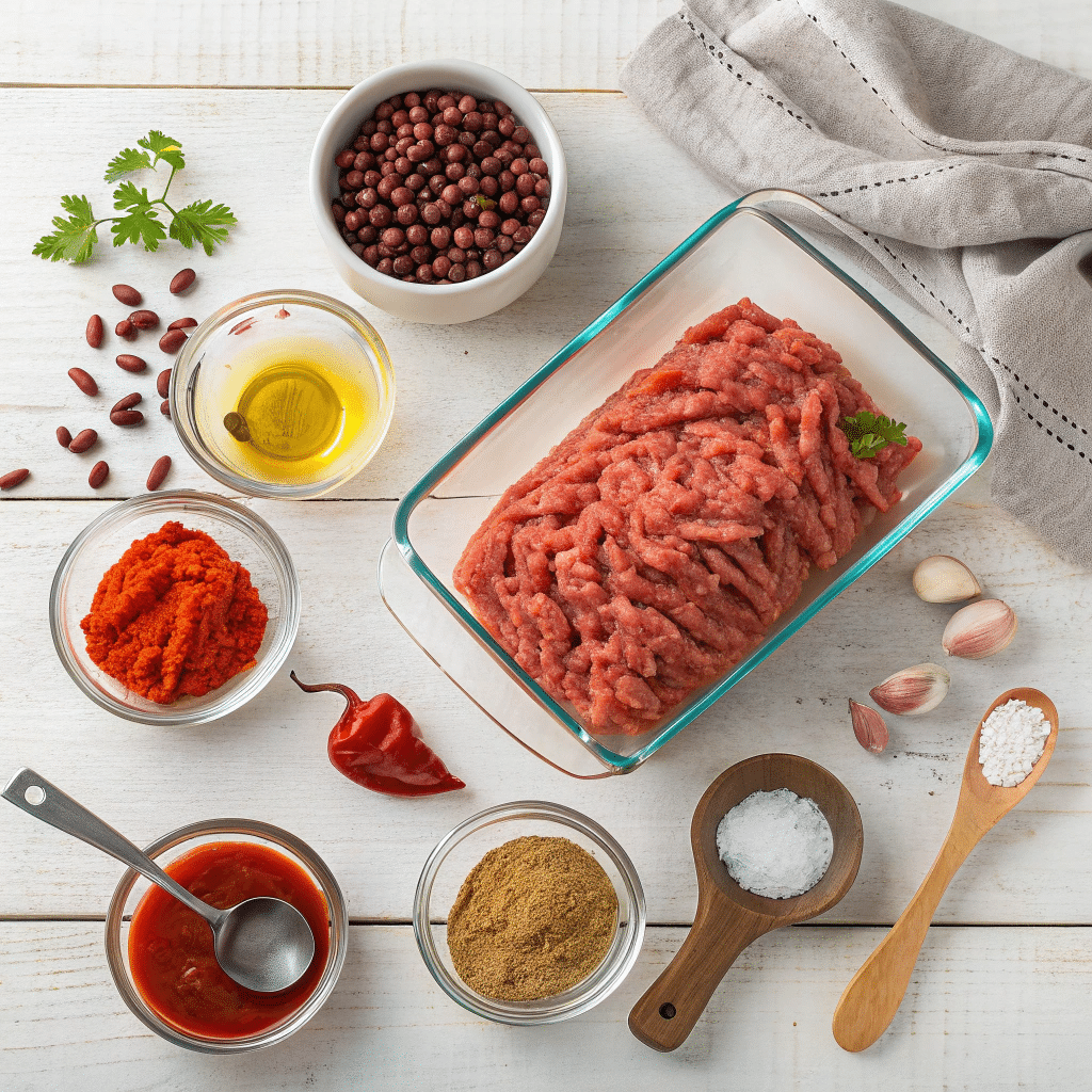 ingredients for high-protein turkey chili