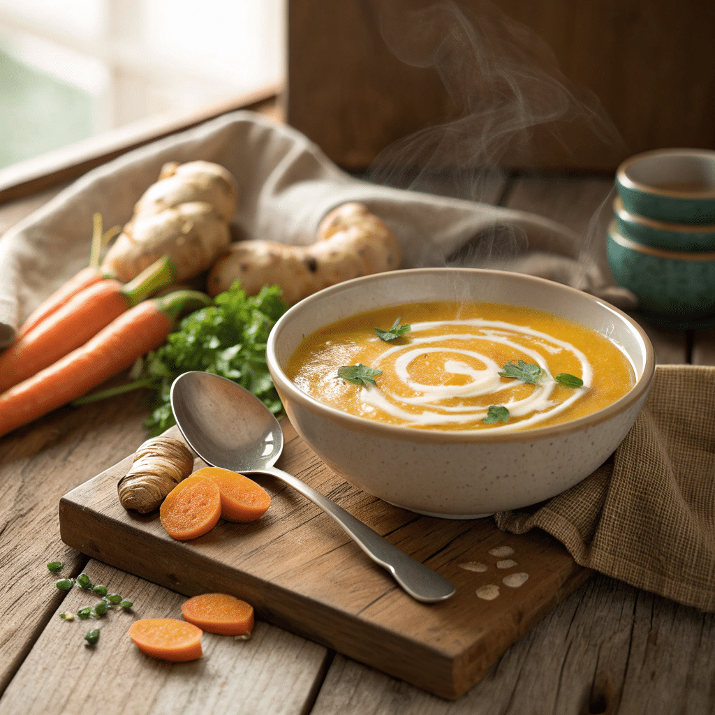 Ginger Carrot Soup to Boost Immunity