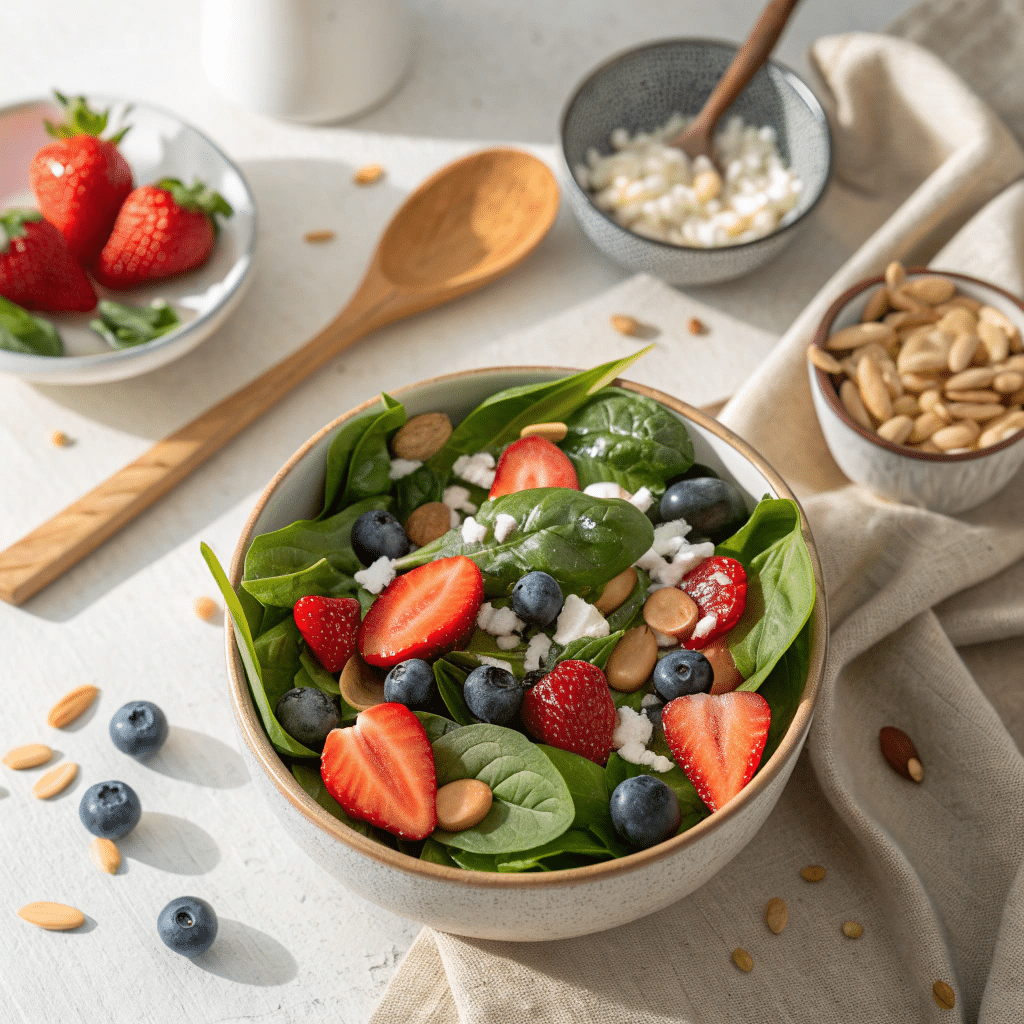 Berry Spinach Immune Salad Recipe