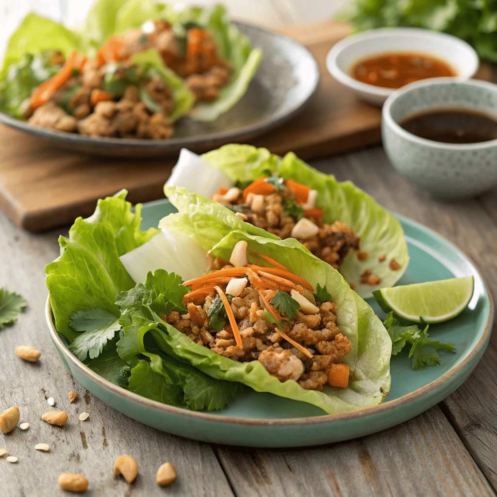 Low-Calorie Asian Lettuce Wraps Recipe