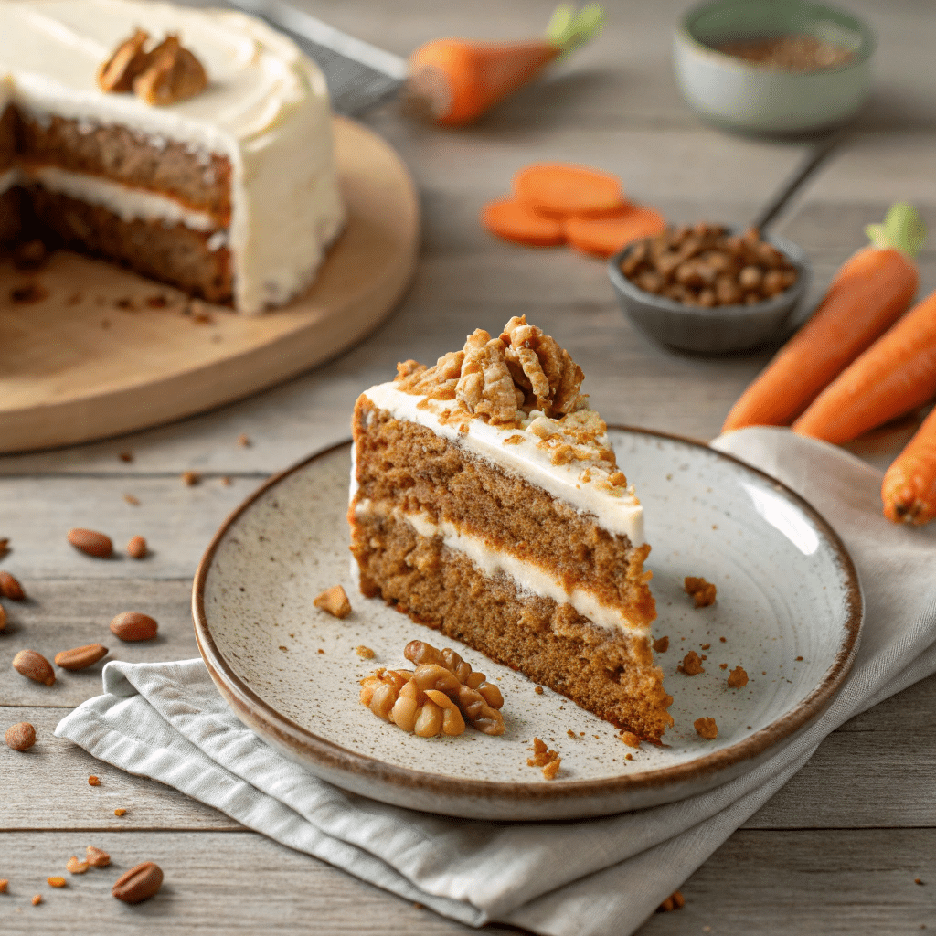 Almond Flour Carrot Cake Low-Sugar Recipe
