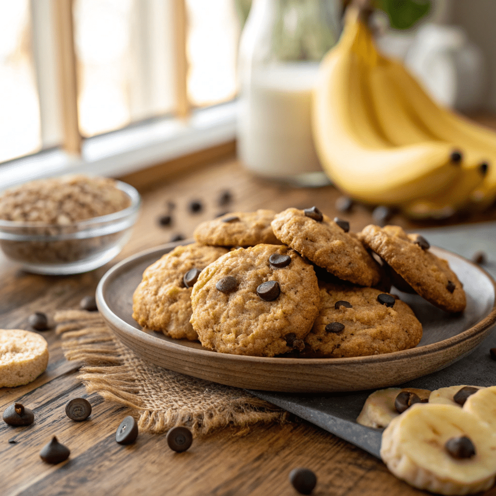 Low-Sugar Banana Oatmeal Cookies Recipe