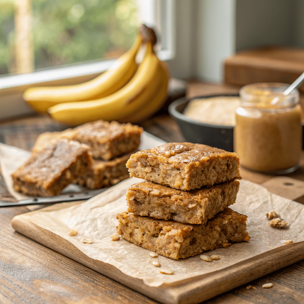 Oat and Banana Protein Bars for Quick Energy