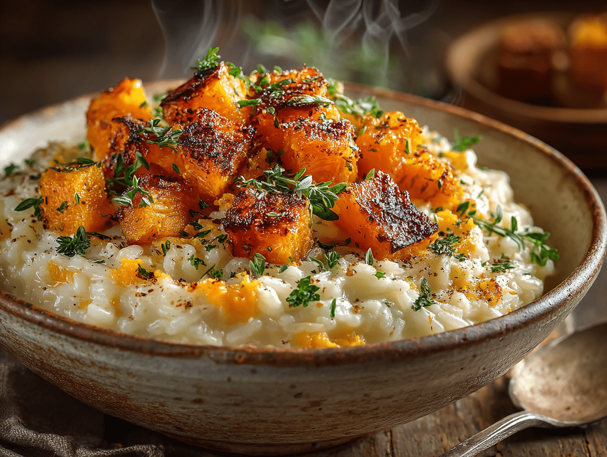 Vegan Butternut Squash Risotto Recipe