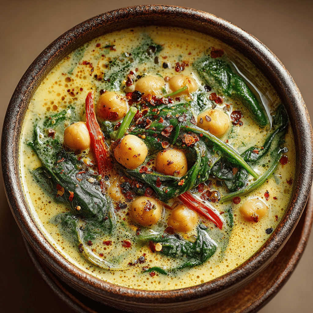 Creamy Chickpea Spinach Coconut Curry That Warms Your Soul