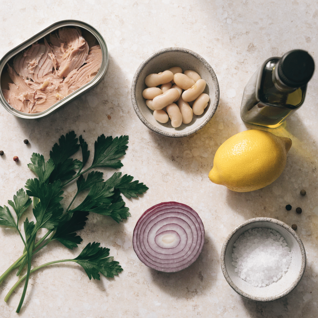 Tuna white bean salad ingredients