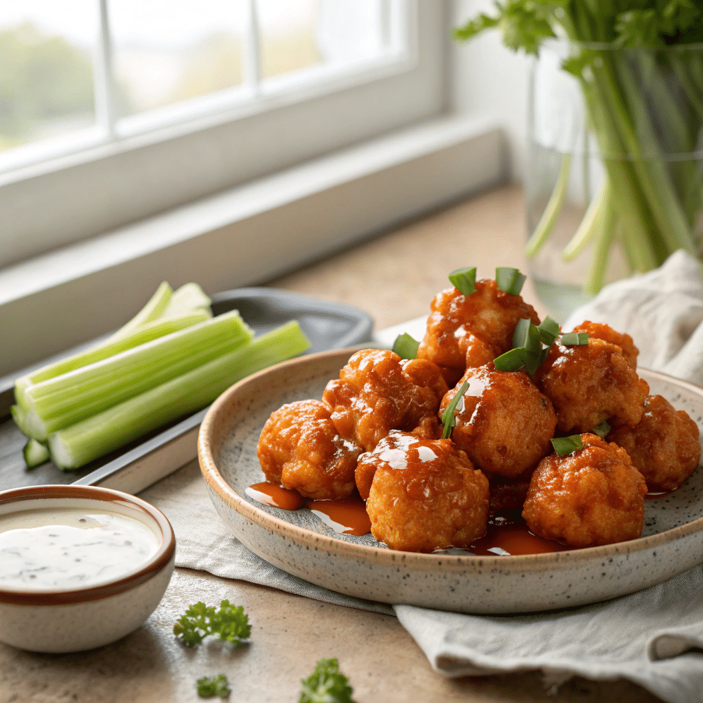Skinny Buffalo Cauliflower Bites (Crispy, Baked, and Seriously Addictive)