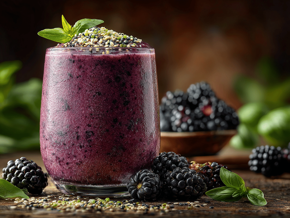 Blackberry Hemp Smoothie: A Quick, Creamy, and Healthy Treat