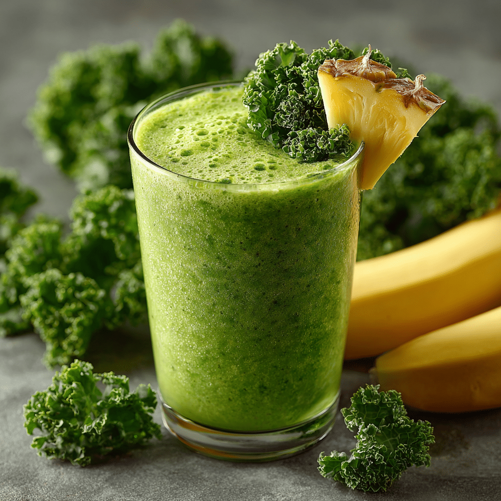 Kale Pineapple Green Smoothie: A Refreshing Boost for Your Day