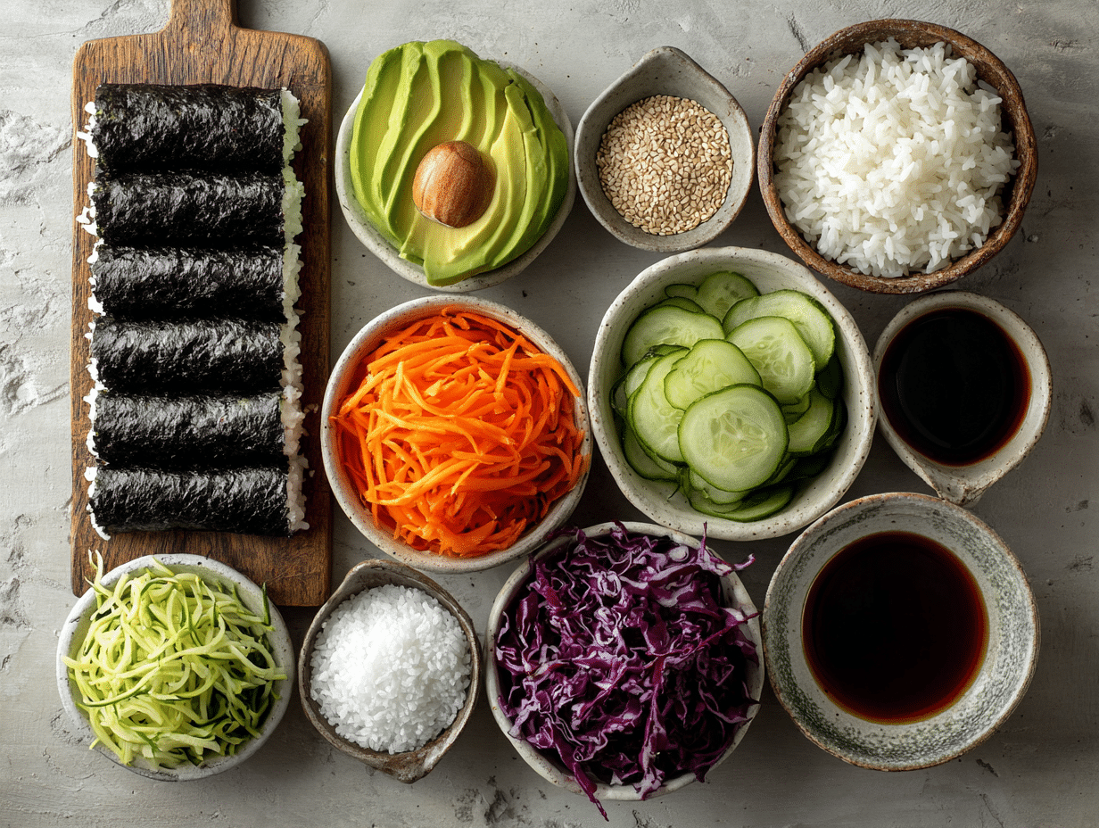 vegan sushi ingredients