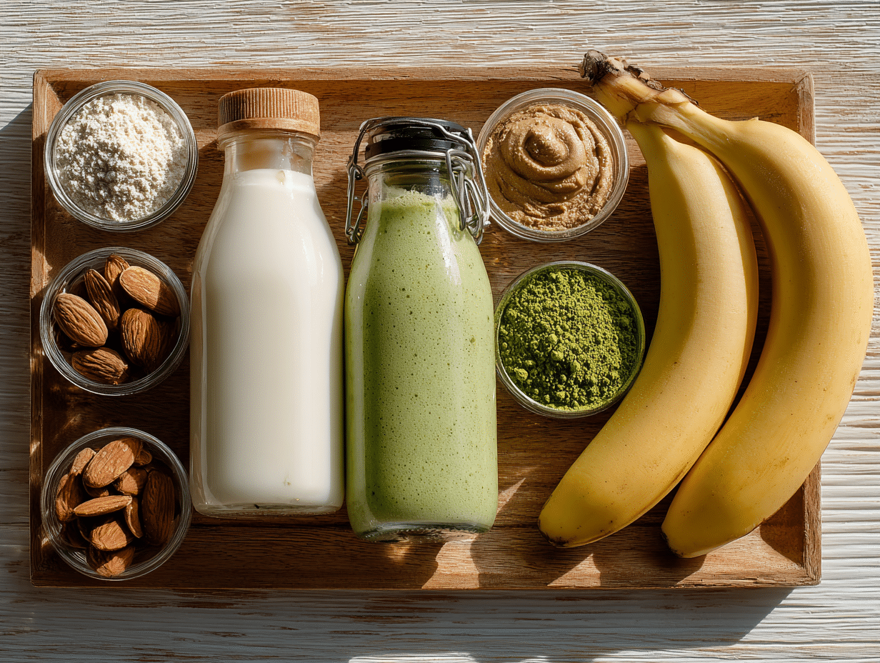 matcha banana smoothie ingredients