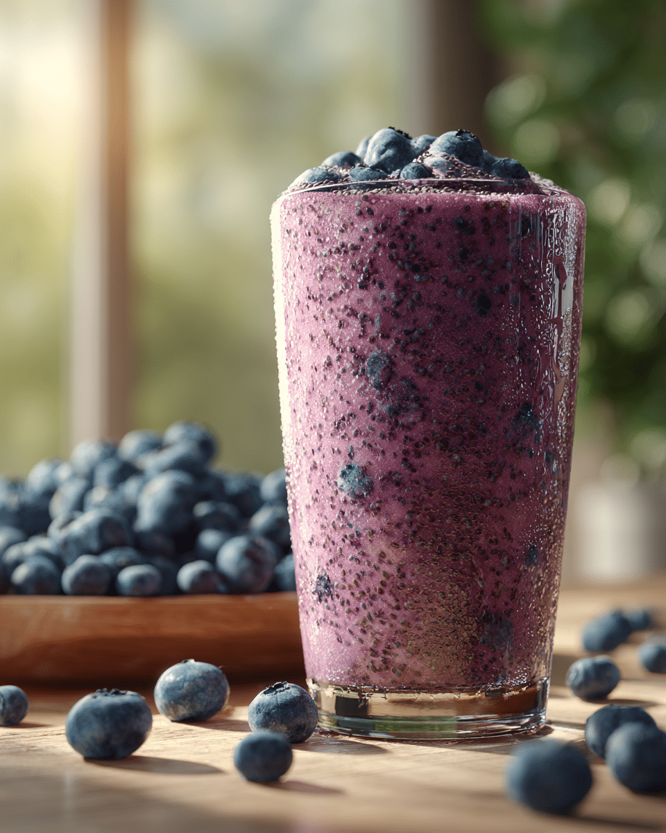 Blueberry Chia Smoothie (Easy, Healthy, and Seriously Satisfying)