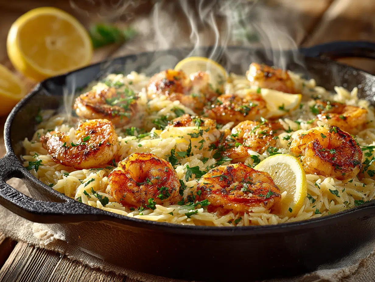 Lemony Shrimp Orzo Skillet (Bright, Cozy, One-Pan Magic)