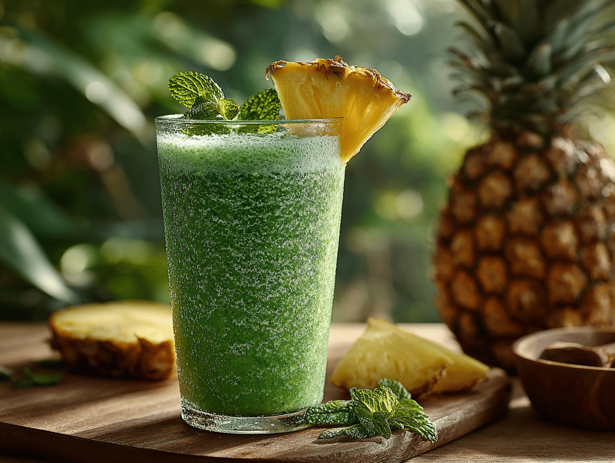 Spirulina Pineapple Smoothie That Actually Tastes Amazing