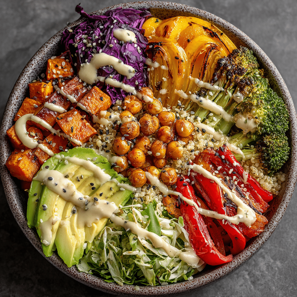Roasted Veggie Buddha Bowl Plant-Based