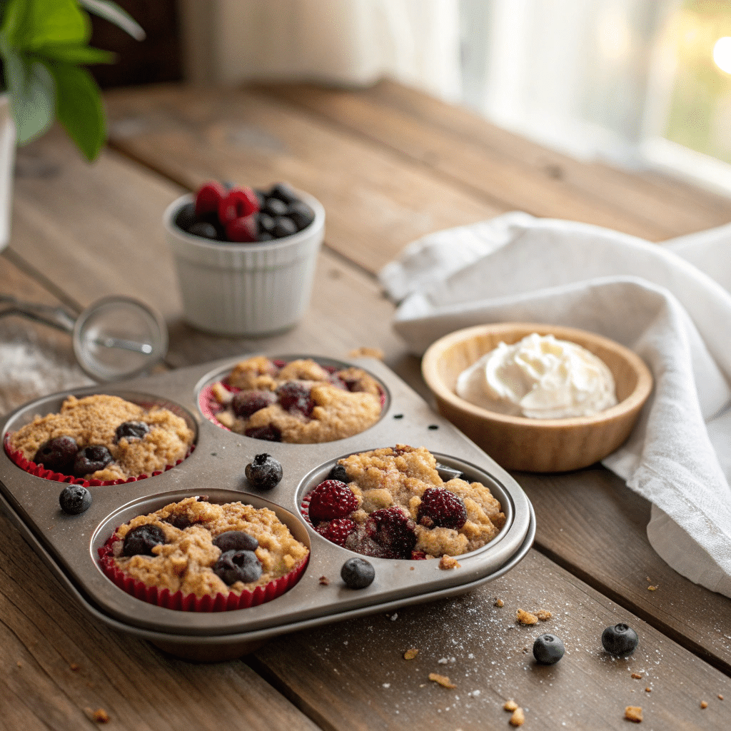 Gluten-Free Berry Crumble Cups: A Sweet, Healthy Dessert You’ll Love