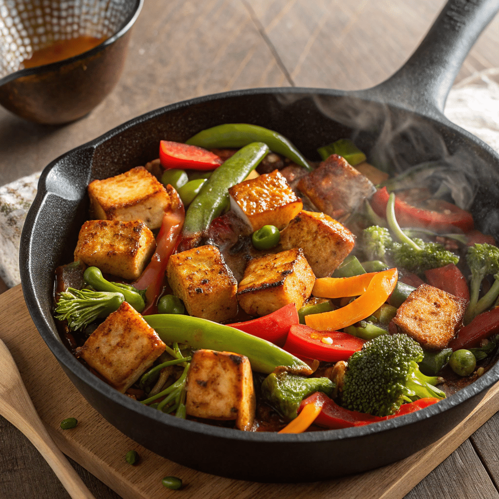Ginger Tofu Veggie Skillet (Fast, Cozy, and Full of Flavor)