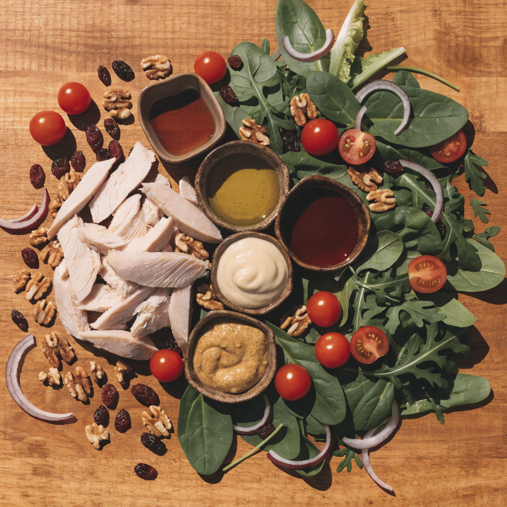 Fresh salad ingredients