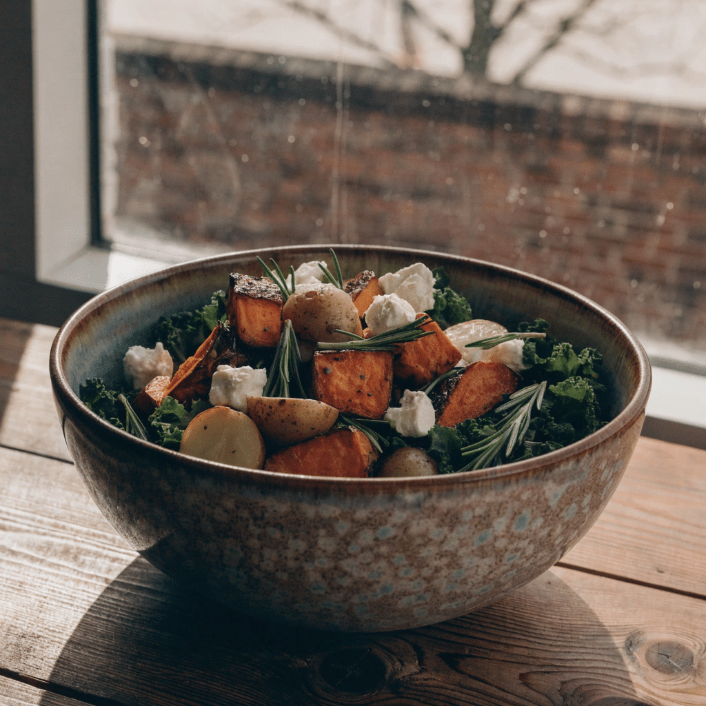 Rosemary Potato Kale Salad Bowl (A Cozy Winter Favorite)