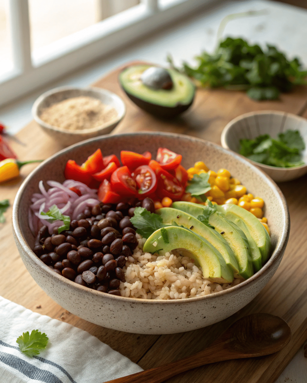 Black Bean Protein Burrito Bowl (Easy, Filling, and Plant-Powered)