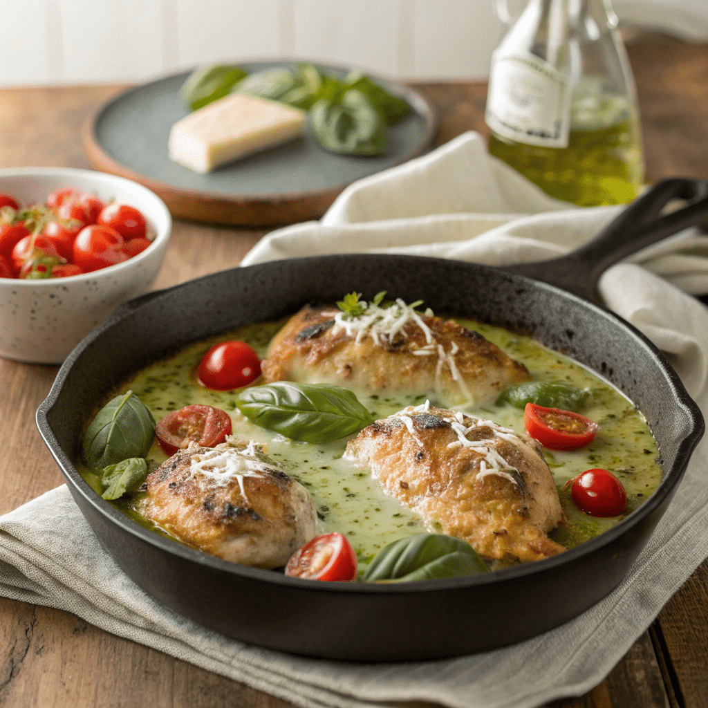 Keto Chicken Pesto Skillet: A Creamy, Cozy Dinner That Loves You Back