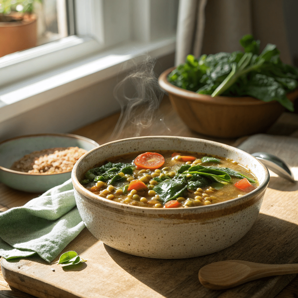 Lentil Spinach Protein Stew That Feels Like a Warm Hug