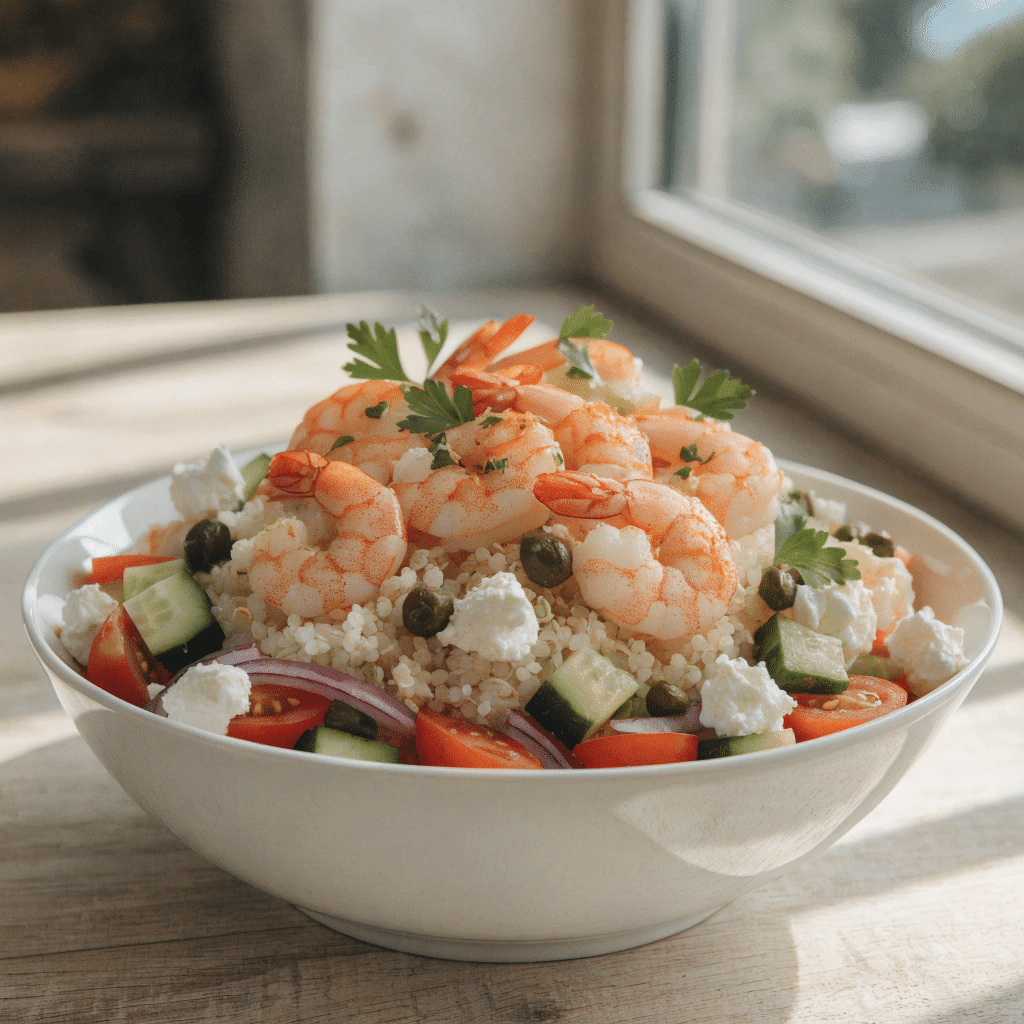 High Protein Shrimp Quinoa Bowl (Fresh, Filling, and Full of Flavor)