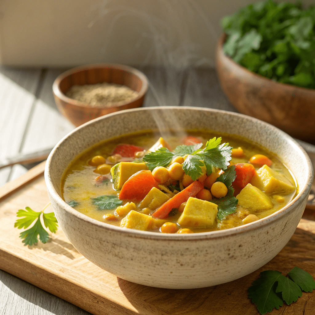 Turmeric Veggie Coconut Stew That Warms You From the First Spoon