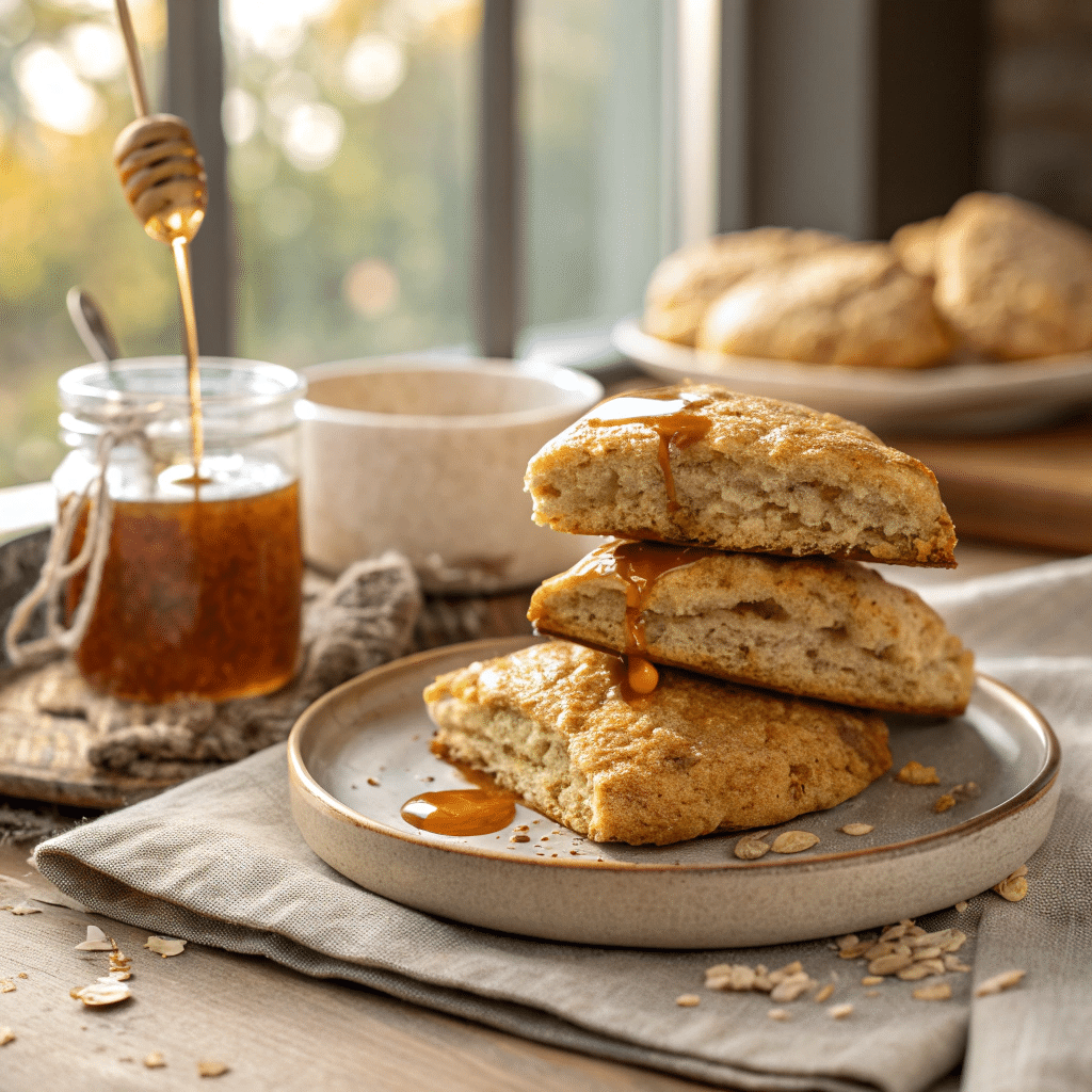 gluten-free maple oat scones